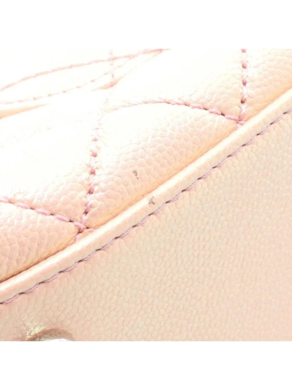 Chanel Handbag Coco Handle Xxs Top Aurora 2-Way Metallic Pink Caviar Leather